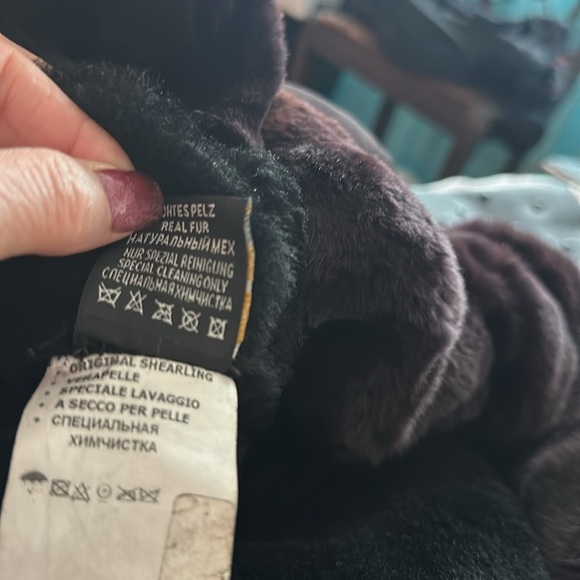 Sacha Pacha brown fur and shearling coat L - Picture 9 of 10